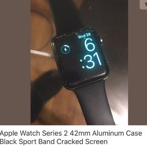 Apple Watch Series 2 42mm Aluminum Case FOR PARTS